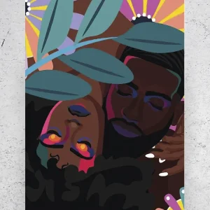 Beautiful African Couple Poster -Image by Shutterstock
